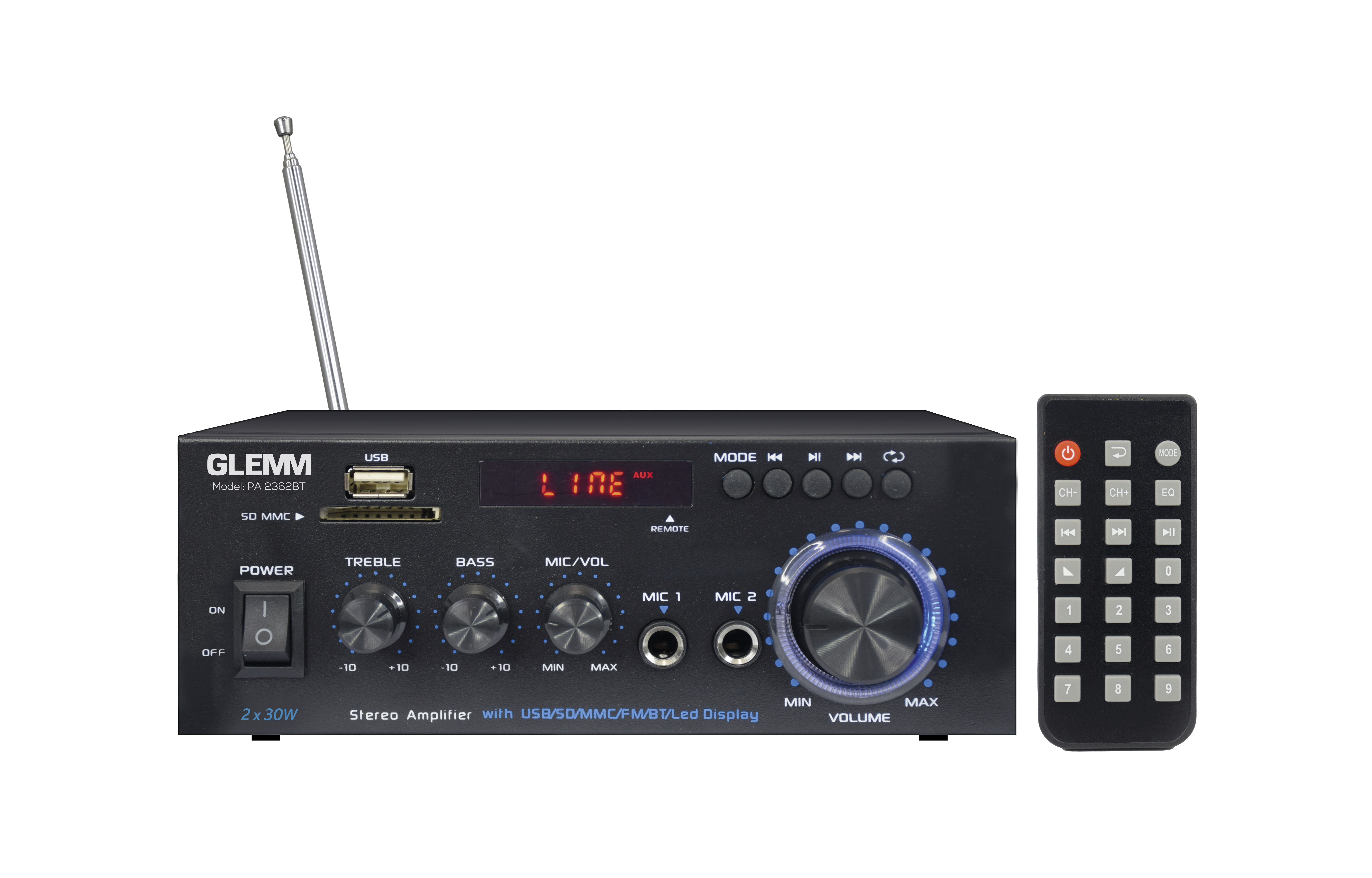 Karma PA 2362BT - Amplificatore stereo 2 x 30W