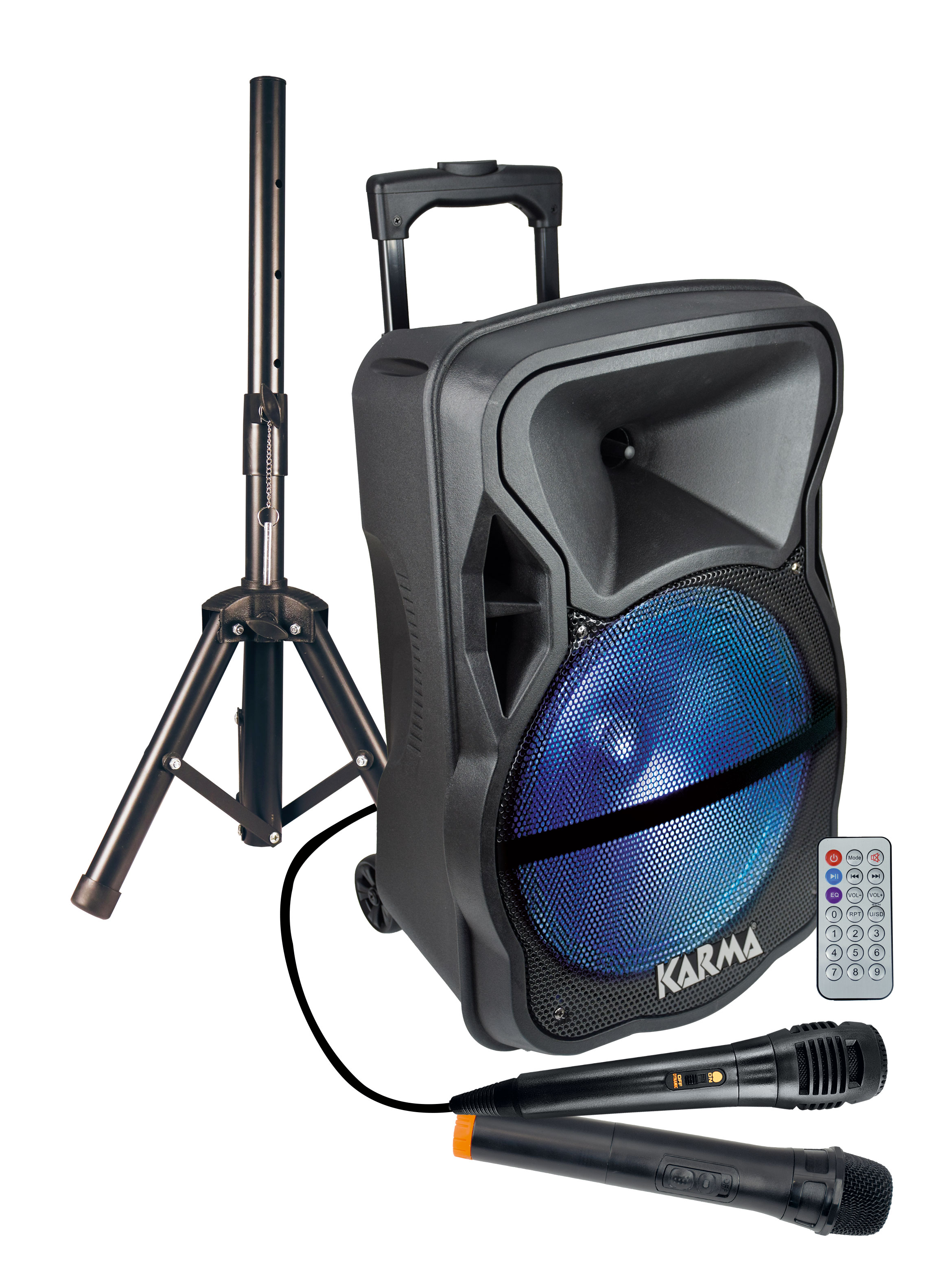 Karma LX 12 - Diffusore amplificato con radiomicrofono 600W PMPO