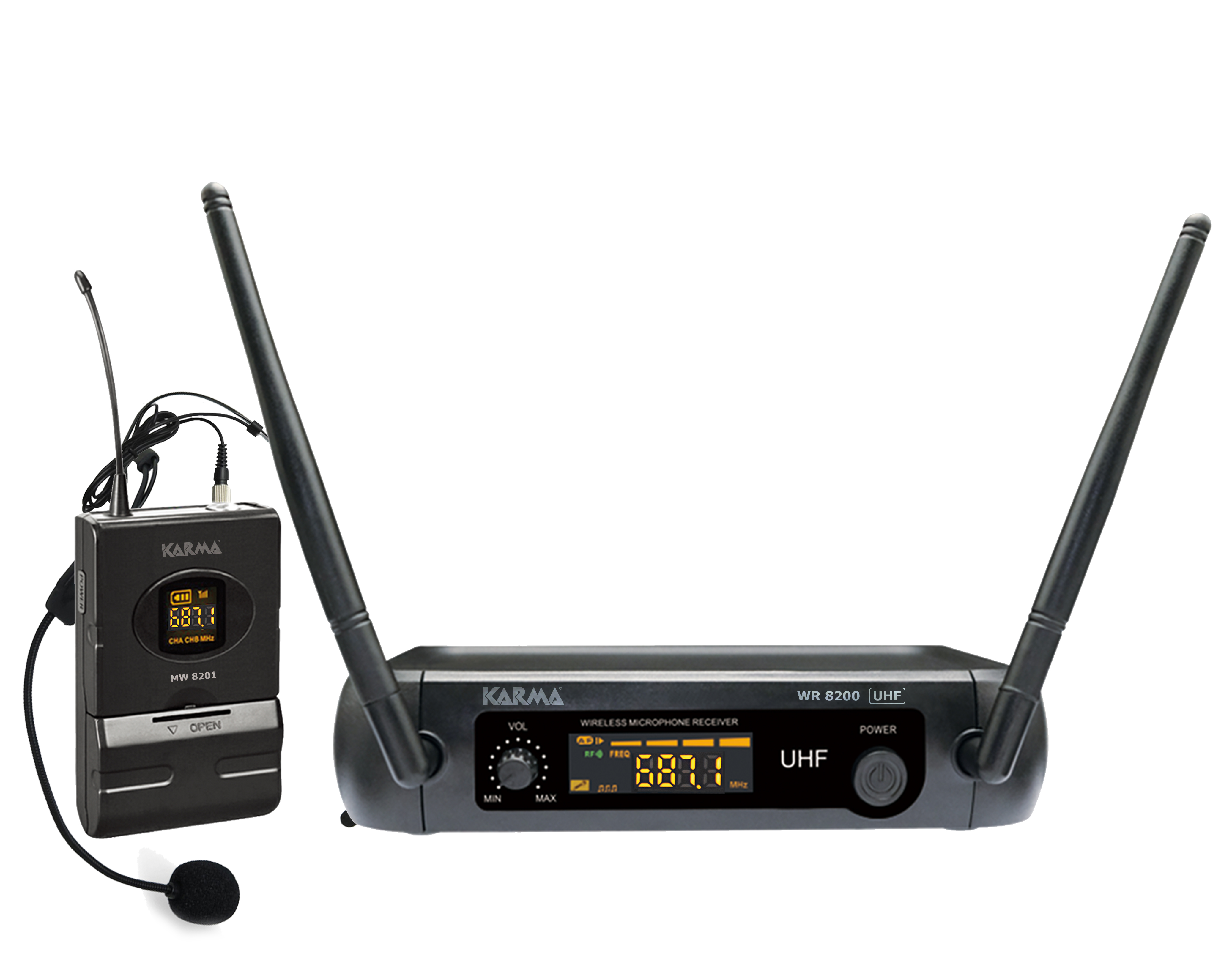 Karma SET 8200LAV - Radiomicrofono UHF ad archetto