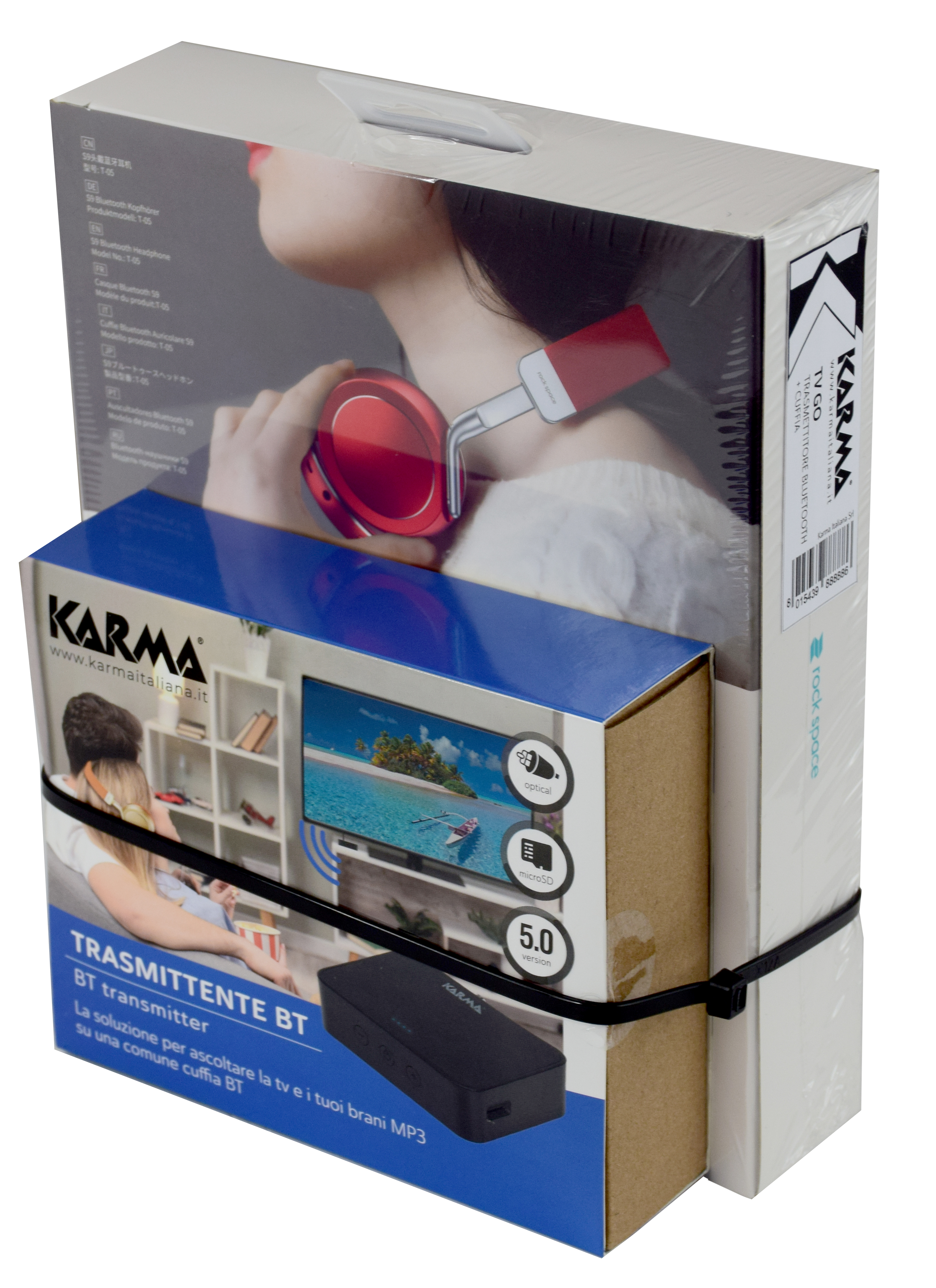 Karma TV GO - Trasmettitore BT + cuffia