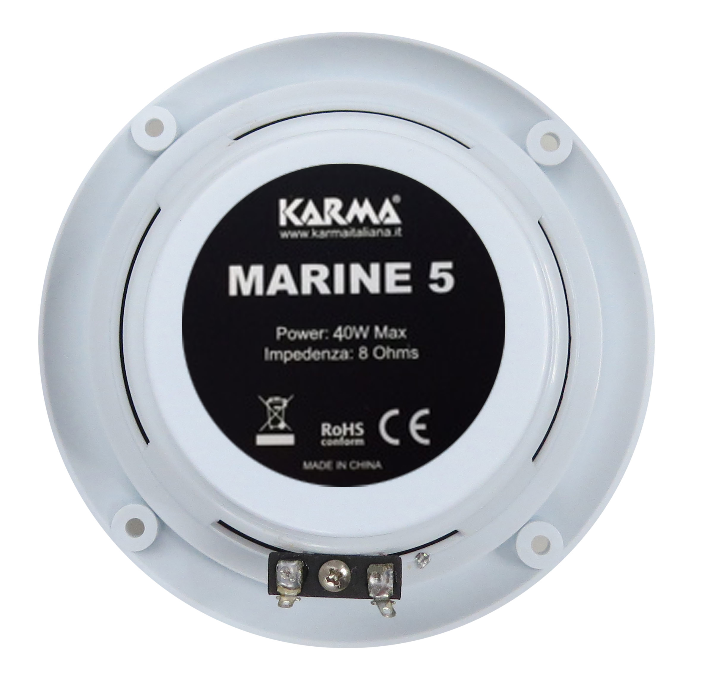 Diffusore Marino Karma Marine5 40W Impermeabile - Bianco Per Barche E Imbarcazioni