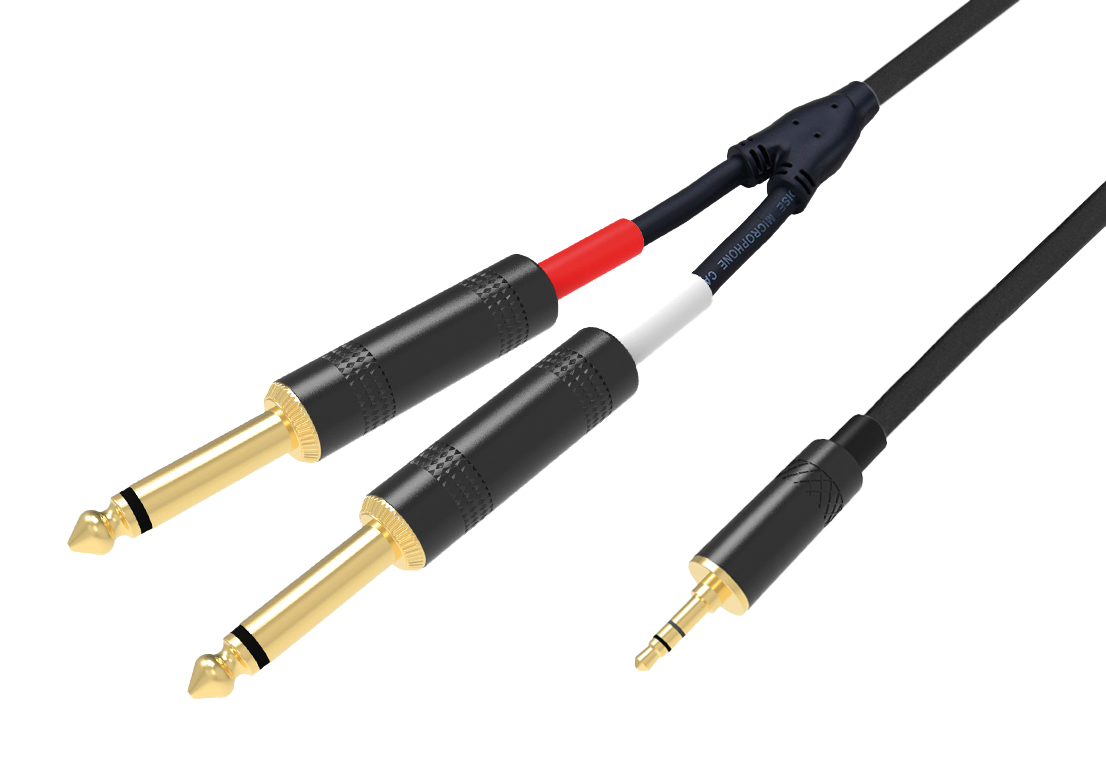 KARMA ITALIANA Srl Audio cables - RDM C41-5 Cable 3.5mm ST- 2x6.3mm mono