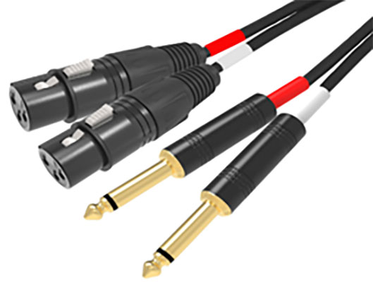 KARMA ITALIANA Srl Audio cables - RDM C93 Cable 2 x XLR F / 2 x 6.3mm - 3mt