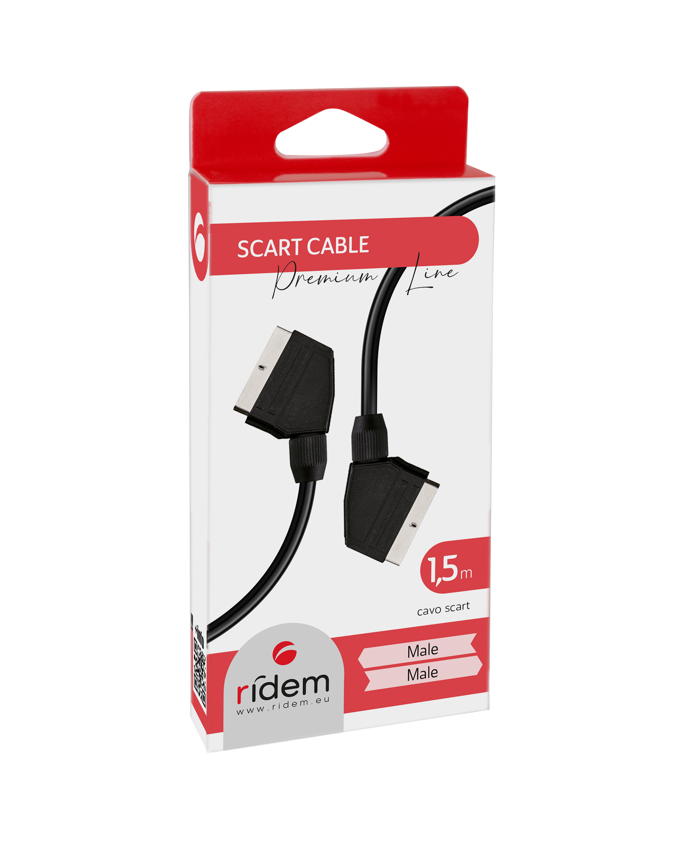 KARMA ITALIANA Srl Video cables - RDM CL19 Scart cable 1.5mt - Black
