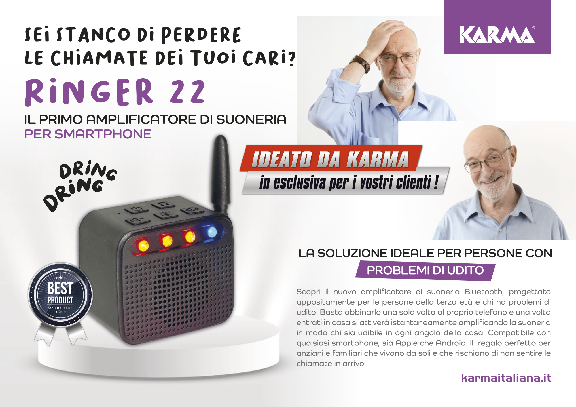 KARMA ITALIANA Srl Accessori audio - RINGER 22 Amplificatore di ...