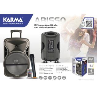 Cassa Audio Karma Amplificata PSB 8 - 300 Watt PMPO Con Radiomicrofono - Foto 9