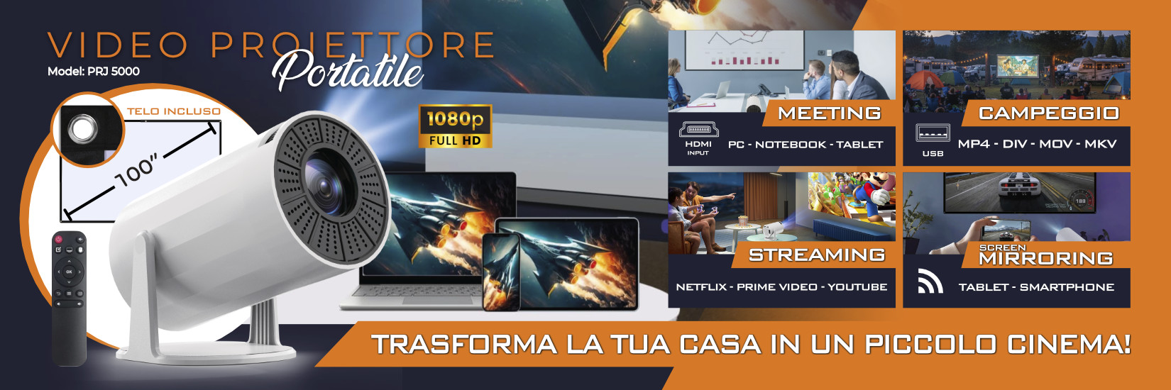 Il videoproiettore per tutti!